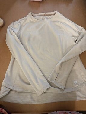 Avalanche Cream Crewneck Long-Sleeve Performance Sweater